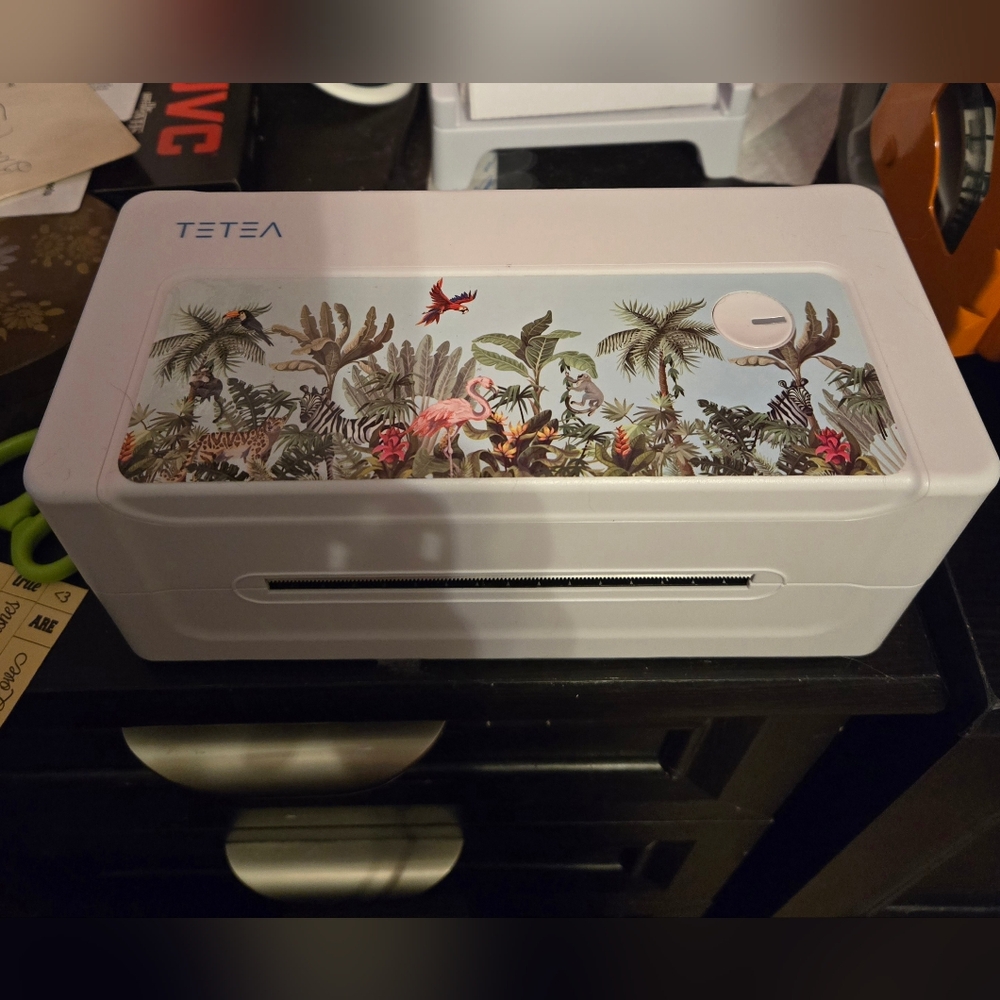 TETEA Label Printer with Original Power Cord. Excellent Condition Works Great